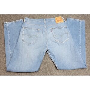 Levis 505 Jeans Mens 34x30 Blue Denim Boho Streetwear Grunge Americana Red Tab